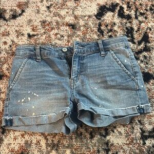 Imperial Star Blue Jean Shorts Distressed Cuffed Casual
